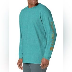 Carhartt Men’s Loose Fit Long-Sleeve Shirt | Size: L | Colour: Blue Spruce